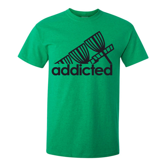 Disc Golf T Shirt ADDICTED Discgolfer Discgolfing Shirt - Picture 7 of 16
